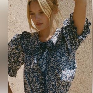 Doen Quincy Blue Jessamine Calico Sz S